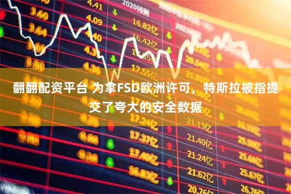 翻翻配资平台 为拿FSD欧洲许可，特斯拉被指提交了夸大的安全数据
