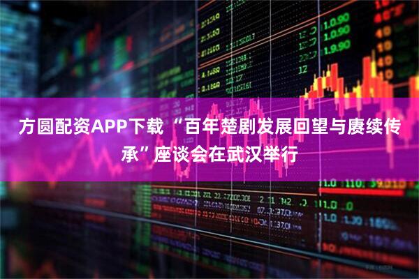 方圆配资APP下载 “百年楚剧发展回望与赓续传承”座谈会在武汉举行